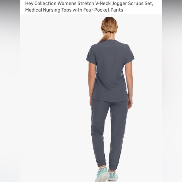 Gray Scrub Set - Picture 2 of 10